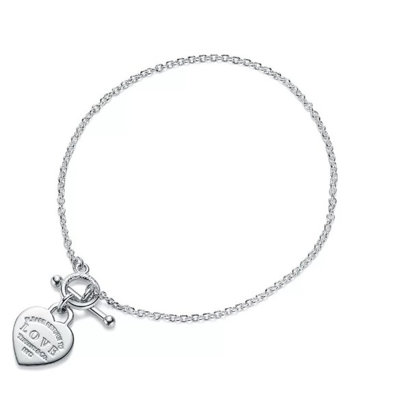 Authentic Tiffany & Co.® Return to Tiffany® Heart Tag Toggle Bracelet - Medium - Picture 4 of 9